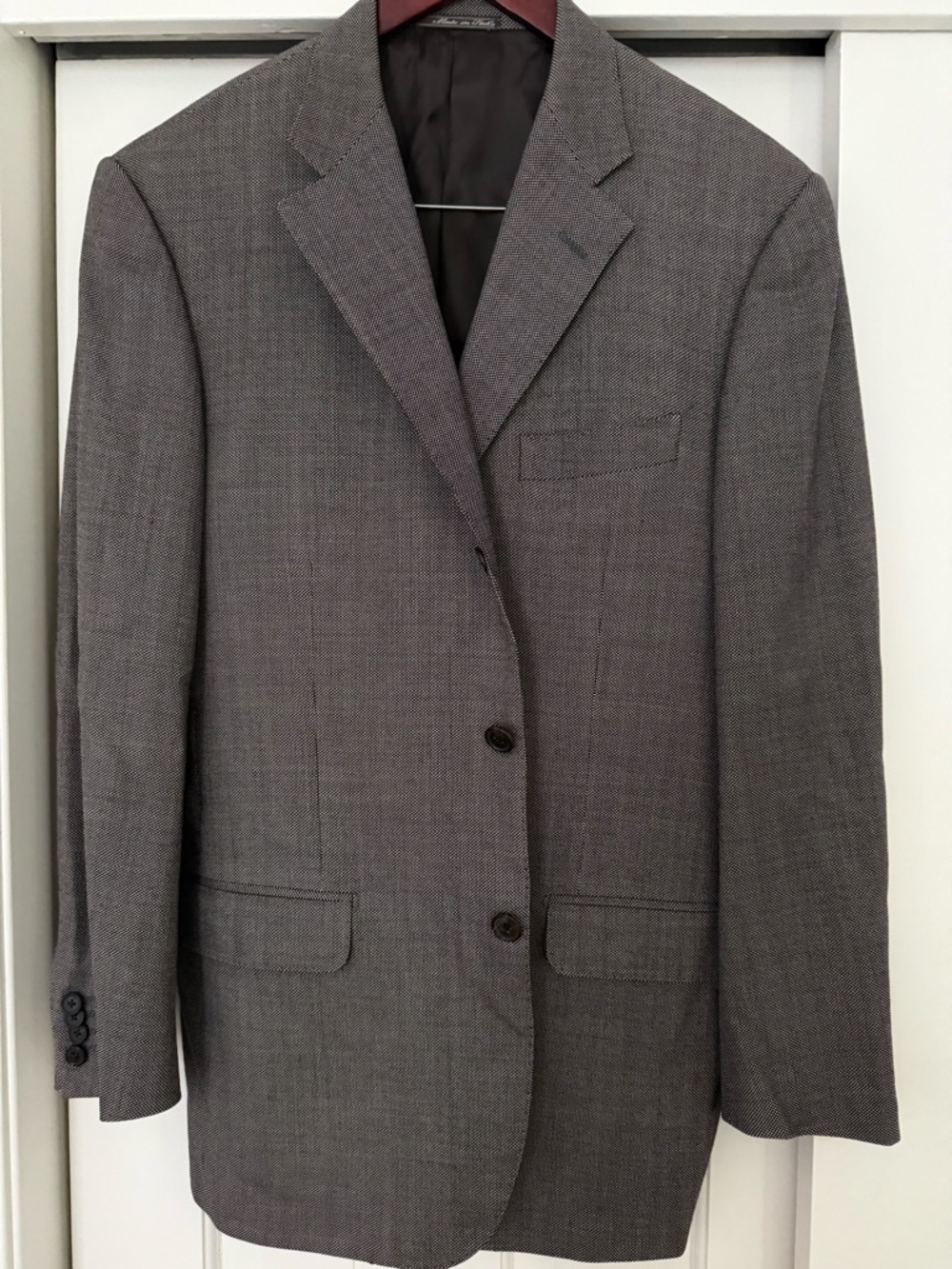 Corneliani Super 120s Gray Wool Sport Coat Blazer 40R Made in Italy